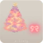 光に彩られたクリスマスの木